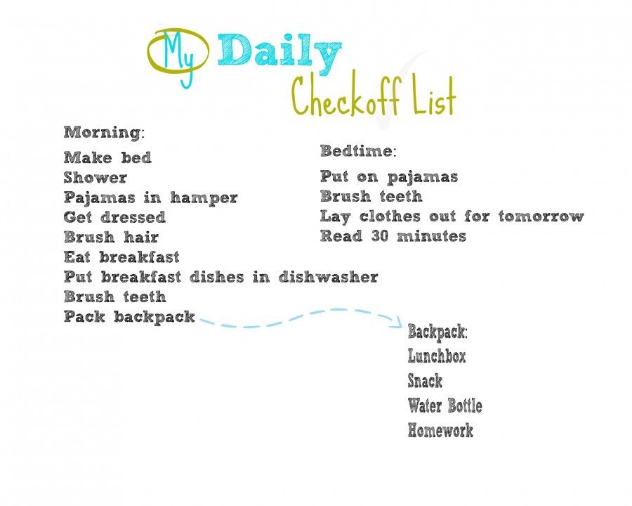 My Daily Checkoff List